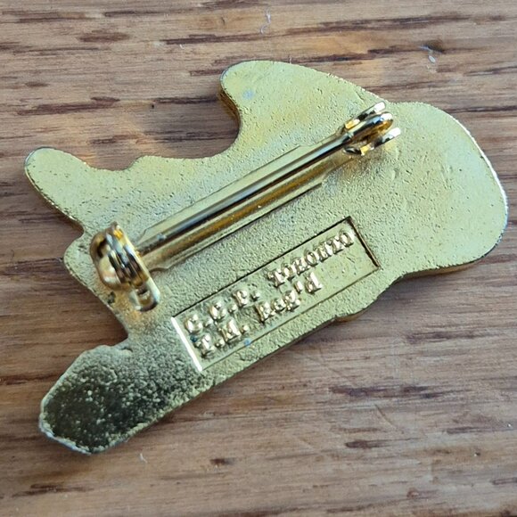 Buddy Holly Story Metal Pin Lapel Pin Gold - Picture 5 of 10